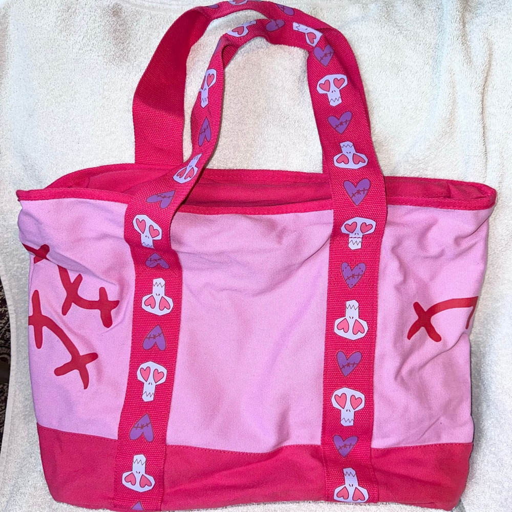 NWT 2024 The Nightmare Before Christmas Valentine’s Day Large Zippered Tote Bag - Picture 6 of 10